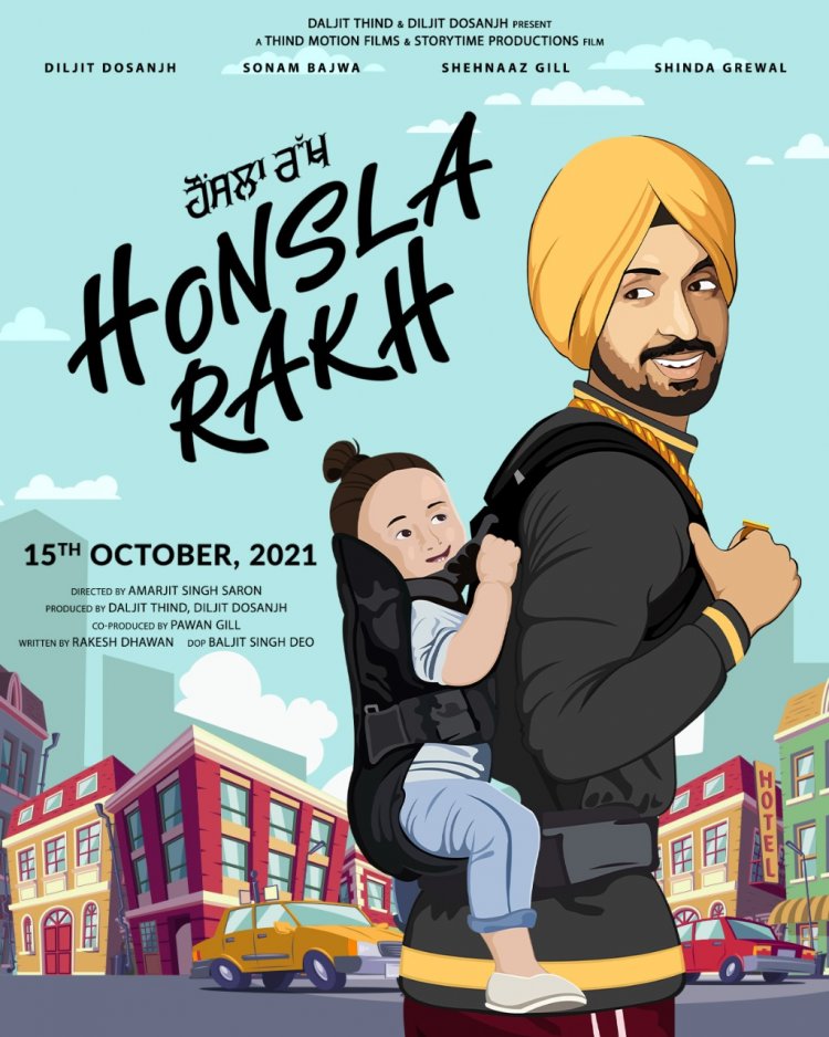 Diljit Dosanjh turns producer with Honsla Rakh, releasing on Dusshera 15th Oct, 2021!!