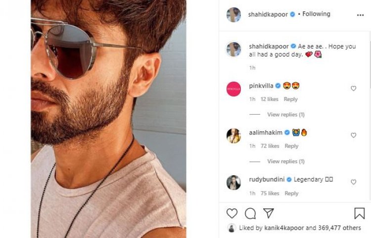 Shahid Kapoor treats fans with stunning picture resembling 'Kabir Singh' styled aviators