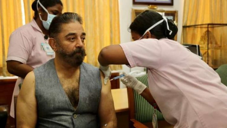 Kamal Haasan receives first dose of COVID-19 vaccine