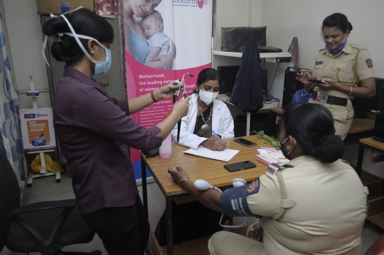 Motherhood Hospital, Kharghar Offered Free Health Check-Ups For Lady Cops in Navi Mumbai