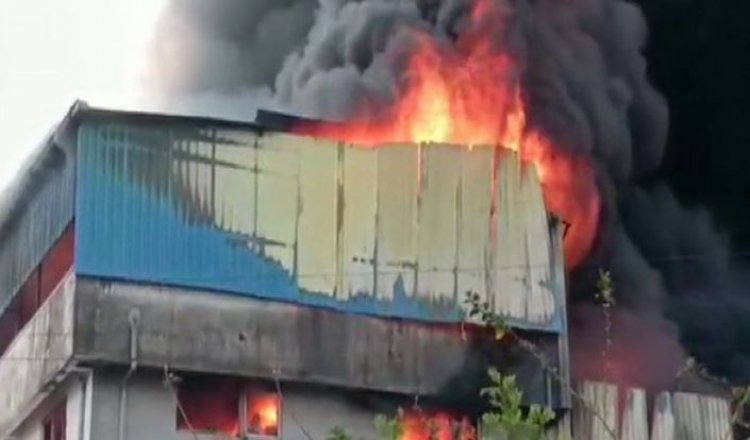 Fire breaks out at plastic factory in Maharashtra's Thane