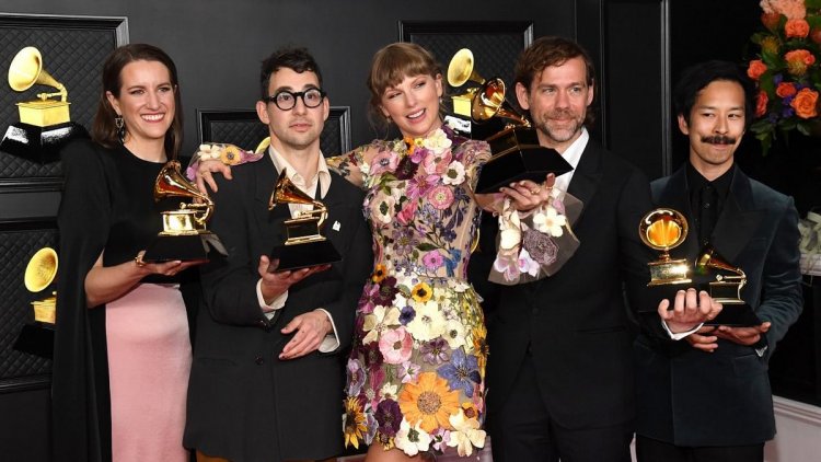 Taylor Swift wins album of the year Grammy, becomes first woman to receive top honor thrice