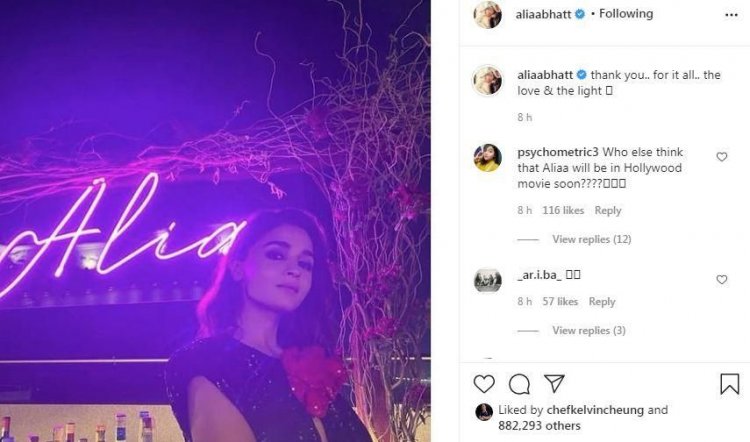 Alia Bhatt thanks everyone for 'love & the light' post her birthday bash