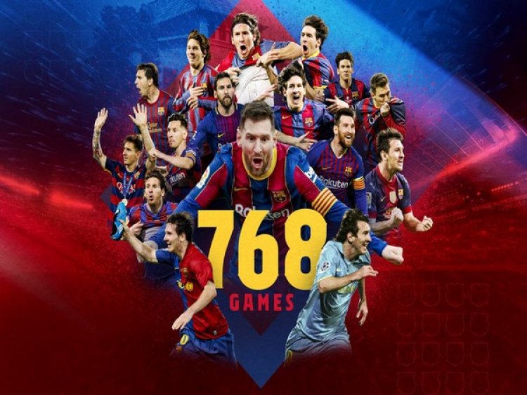 Messi surpasses Xavi's Barcelona appearance record