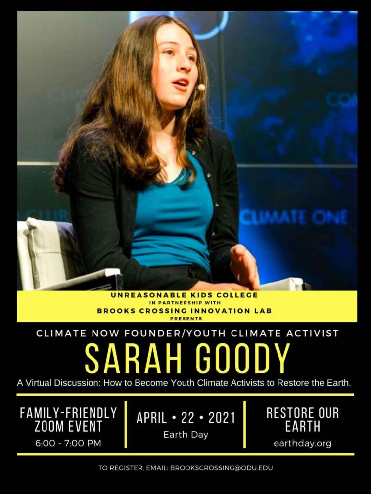 Unreasonable Kids College Presents Climate Activist Sarah Goody