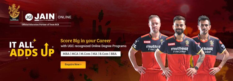 JAIN Deemed-to-be University Partners with Royal Challengers Bangalore