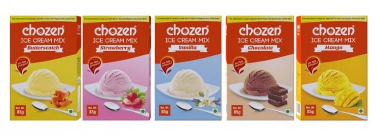 Chozen Foods to Launch India's First Cold Water Ice Cream Mix
