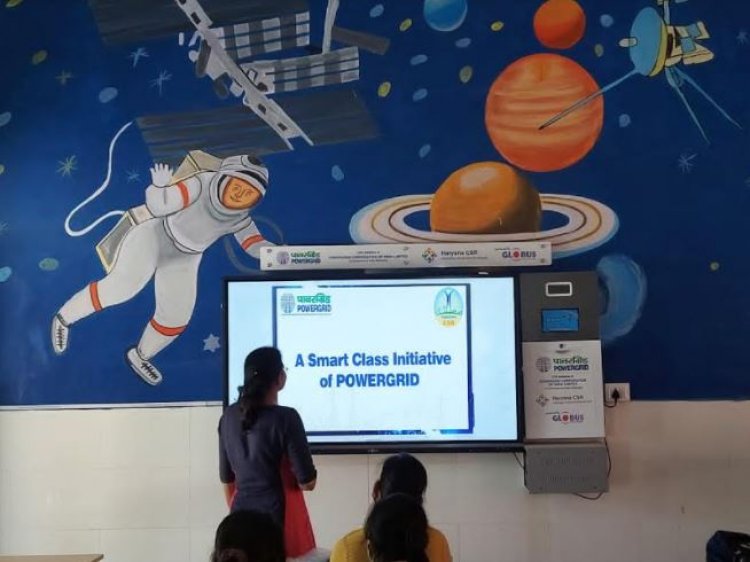 Haryana CSR Advisory Board with Power Grid Corporation of India - Undertakes Initiatives to Digitally Empower Schools in Haryana with Globus Infocom Smart Classrooms