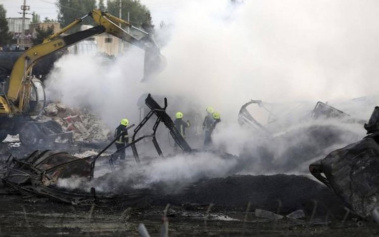 Fuel tankers catch fire, at least 10 hurt in Afghan capital