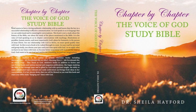 Chapter by Chapter The Voice of GOD Study Bible by Dr. Sheila Hayford, This Is The FIRST Woman African American Study Bible Chapter by Chapter