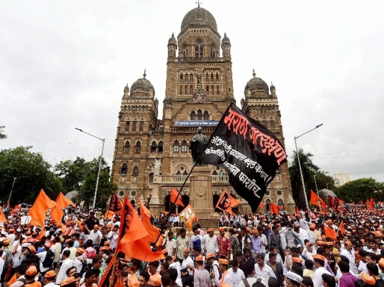 Maratha activists hold protest against Supreme Court's quota verdict