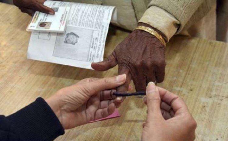 Voting for 114 posts of village pradhans held in UP