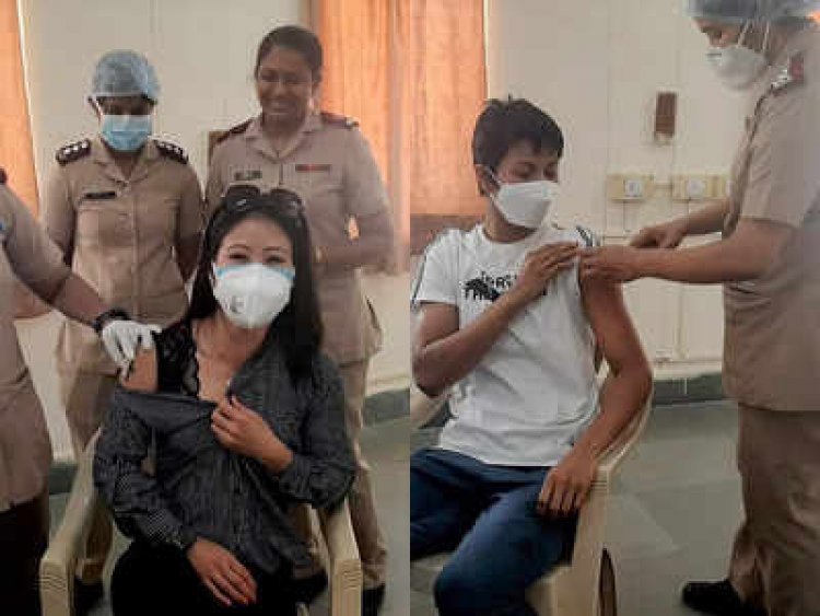 Mary Kom, Lovlina get first dose of COVID-19 vaccine