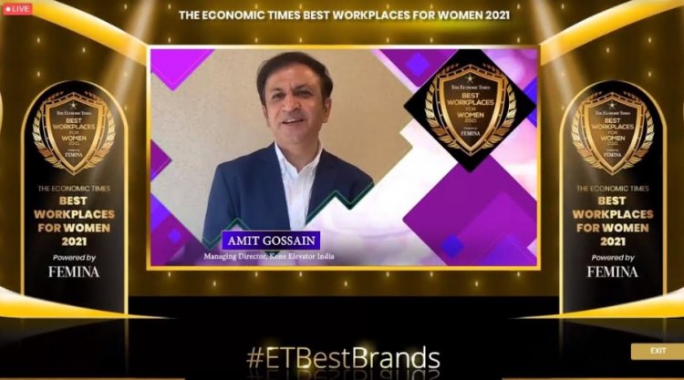 KONE India Awarded The Economic Times Best Workplace for Women 2021