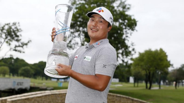 Lee wins Byron Nelson in rain; Pride takes 1st senior title