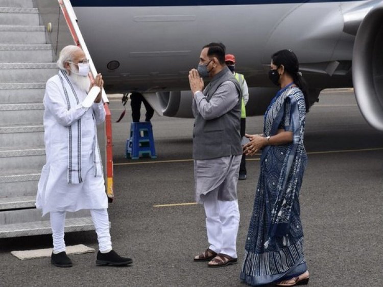 PM Modi reaches Gujarat to review damage caused by Cyclone Tauktae