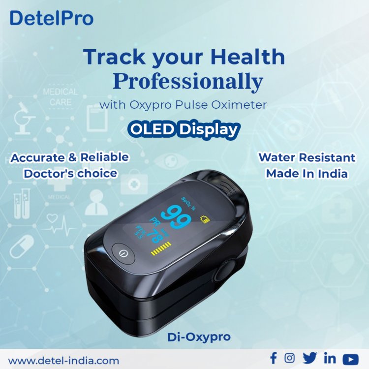 DetelPro launches Di-OXYPRO oximeter with OLED display