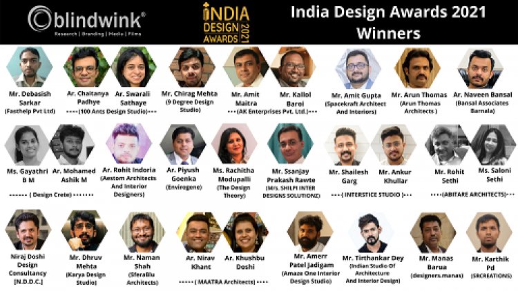 Blindwink in Association with Brandz Magazine Honors the Winners of India Design Awards - 2021