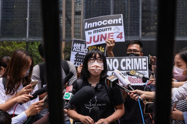 Organizer of Hong Kong's Tiananmen vigil said to be arrested