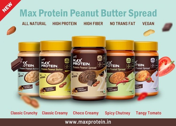 Max Protein Launches its First-ever Protein Peanut Butter in 5 Different Flavours