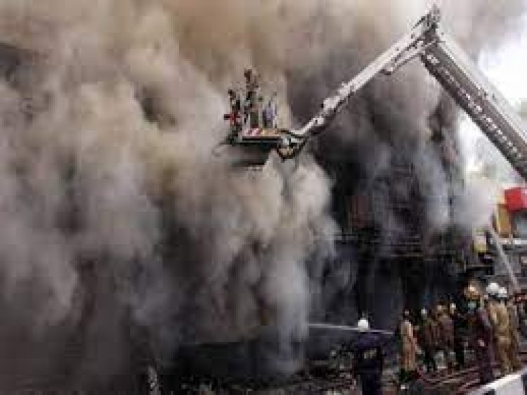 5 showrooms damaged in fire at Delhi market