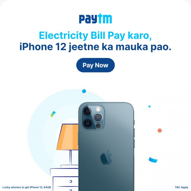 Paytm launches "iPhone Bonanza”, pay electricity bill on the app & get a chance to win an iPhone 12