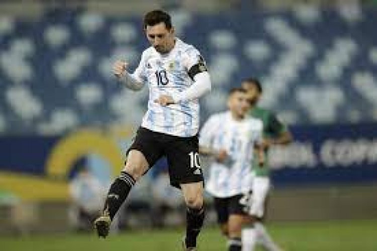 Messi breaks Argentina's record for caps at Copa America win