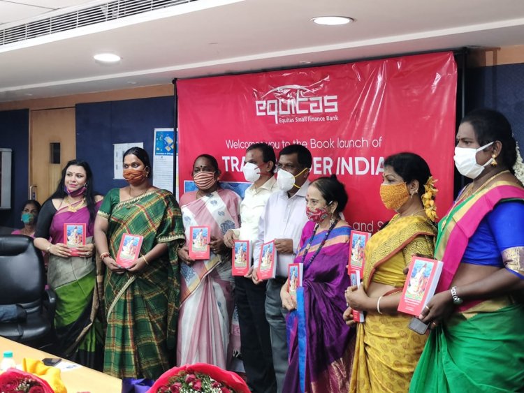 Equitas MD receives the first copy of the book ‘Transgender in India' released by the Government of Tamil Nadu members