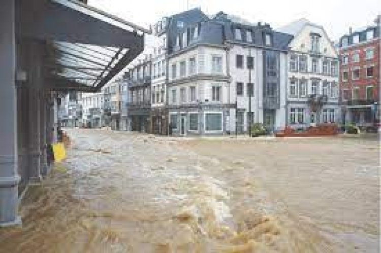 Flooding across parts of Europe after heavy rainfall