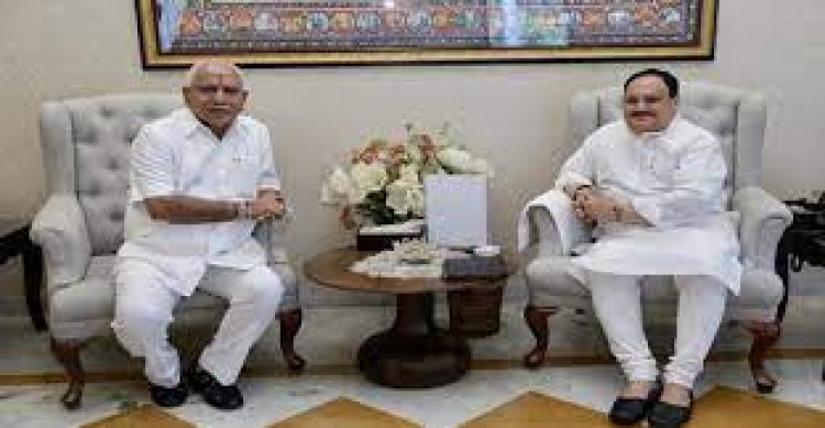 Karnataka CM Yediyurappa meets BJP chief Nadda