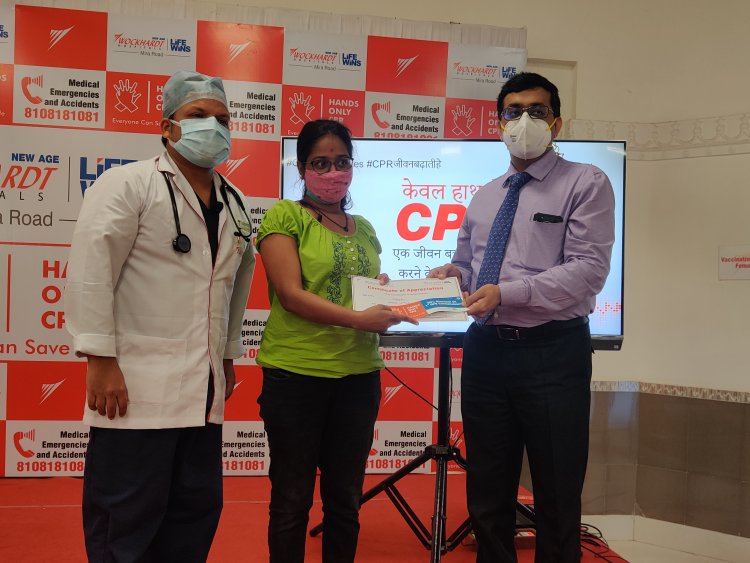 Wockhardt Hospital, Mira Road Initiates Hands-Only CPR (Cardiopulmonary resuscitation) drive During Vaccination
