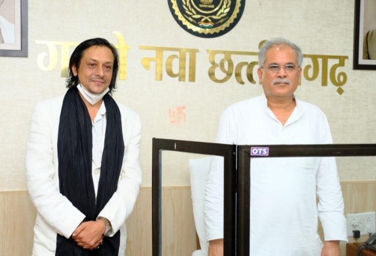 Actor Amitabh Dayal urges Chhattisgarh Chief Minister to provide better facilities for shooting and related issues