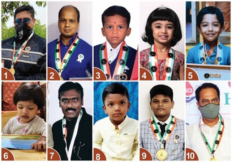 India Book of Records Announces Record Holders of the Week