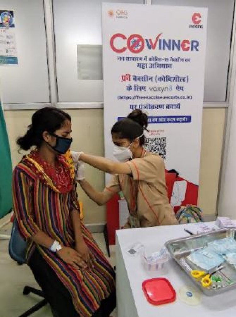 Escorts Ltd. Facilitates over 37000 COVID-19 Free Vaccinations in and around Faridabad