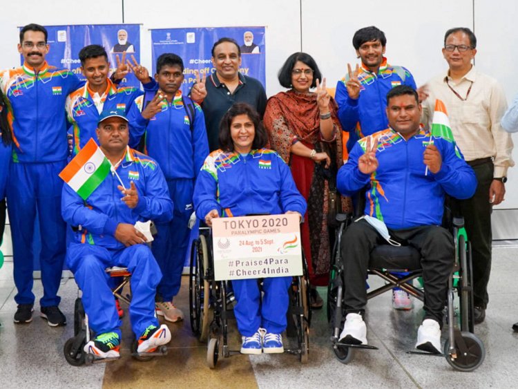 First batch of Indian athletes leaves for Tokyo Paralympics amid warm send-off