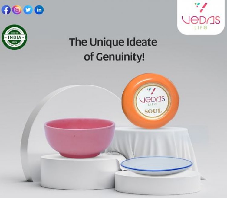 Precious Metals Infused Bowls and Coffee Mugs; The Story of Vedas Organic Crockery