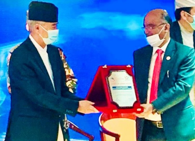 Nepal Government Felicitates Sh. Nand Lal Sharma CMD, SJVN