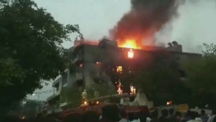 Fire breaks out in west Delhi factory