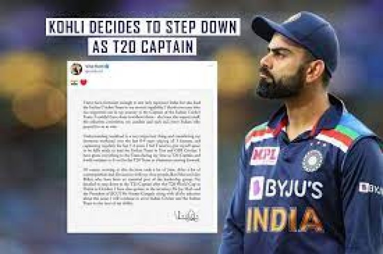Virat Kohli to step down as India’s T20I skipper after 2021 World Cup