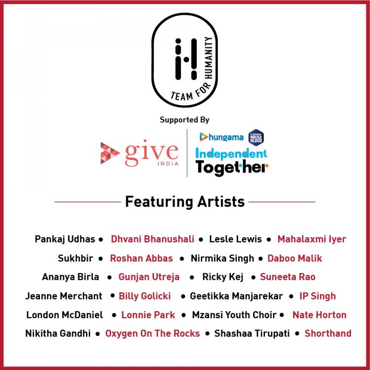 Hungama Artist Aloud’s ‘Independent Together’ concert brings together the music industry to support Covid relief in India