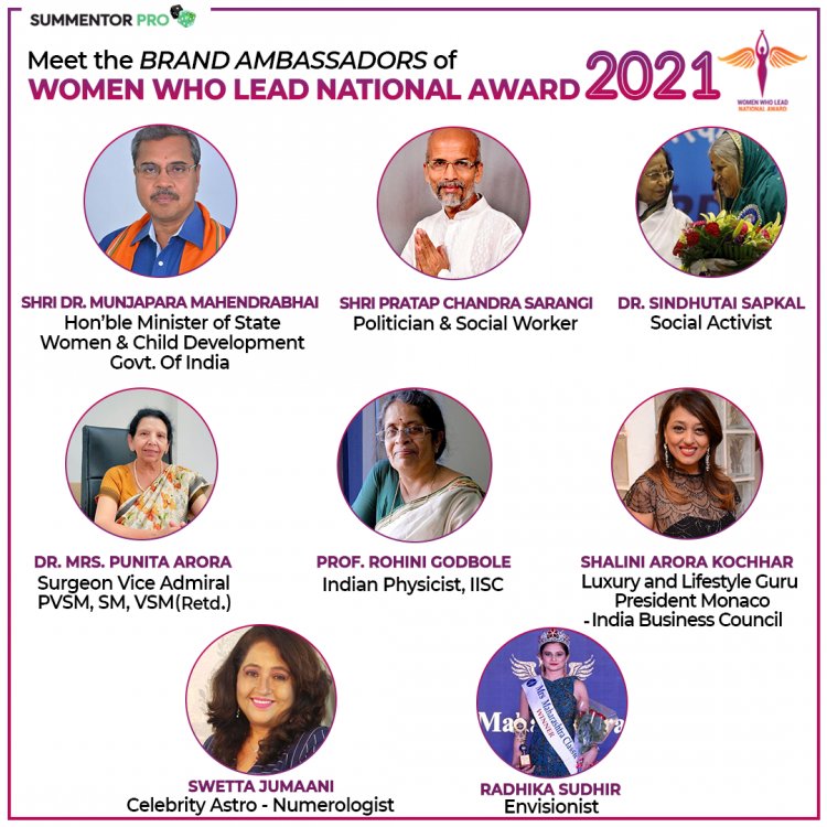 Shri. Dr. Munjapara Mahendrabhai - Hon’ble Minister of State Women & Child Development Govt. Of India to attend  - Women Who Lead National Awards 2021 as Chief Guest