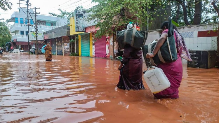 Central team visits rain ravaged villages in Pondy