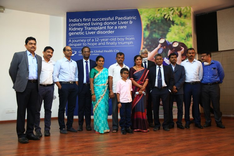 Gleneagles Global Health City Performs World's Second Successful Pediatric Combined Living Donor Liver And Kidney Transplant For A Rare Genetic Liver Disorder