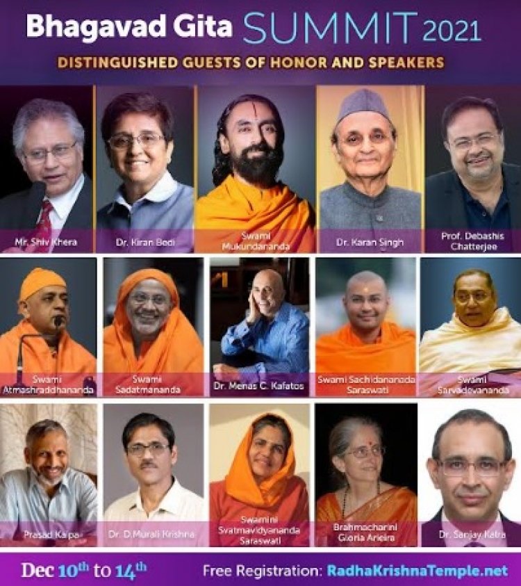 Renowned Speakers from All Over World to Attend JKYog Bhagavad Gita Summit