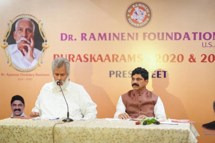 Dr Ramineni Foundation to conduct Mega Award Function “Puraskaarams 2020 & 2021” in Hyderabad