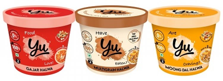 Yu Now Offers All Day Meals - Enters Dessert Segment with its Unique Range of Instant Halwa Bowls