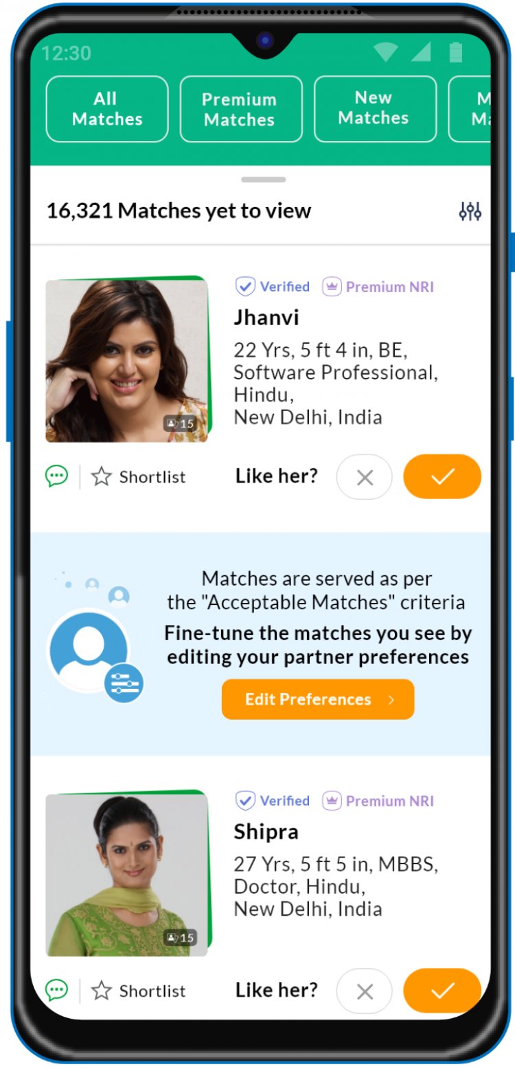 Bharatmatrimony Launches Patent-Pending Feature “Acceptable Matches”