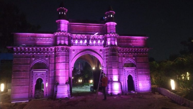 Surya Roshni illuminates replicas of 21 Indian monuments at Bharat Darshan Park,Punjabi Bagh New Delhi, with colour-changing RGB lights