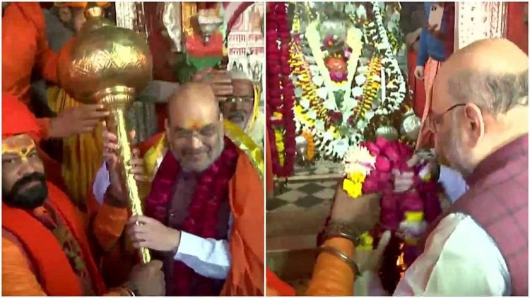 Shah commences Ayodhya visit by offering prayers at Ram Janmabhoomi Temple