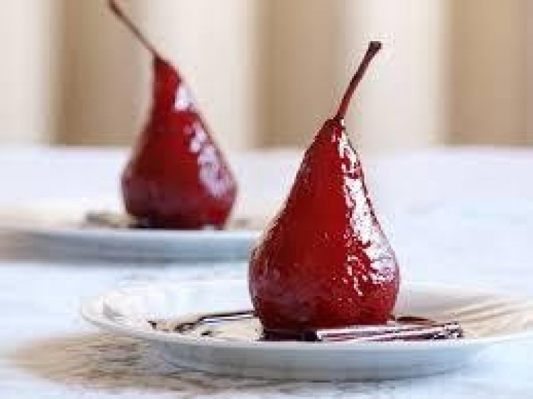 #NewRecipeAlert Poached Red Wine Pears and Duck Rillette